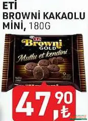 ETİ BROWNİ KAKAOLU MİNİ KEK 180 G
